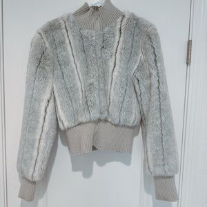 Rave Light Gray Teddy Jacket